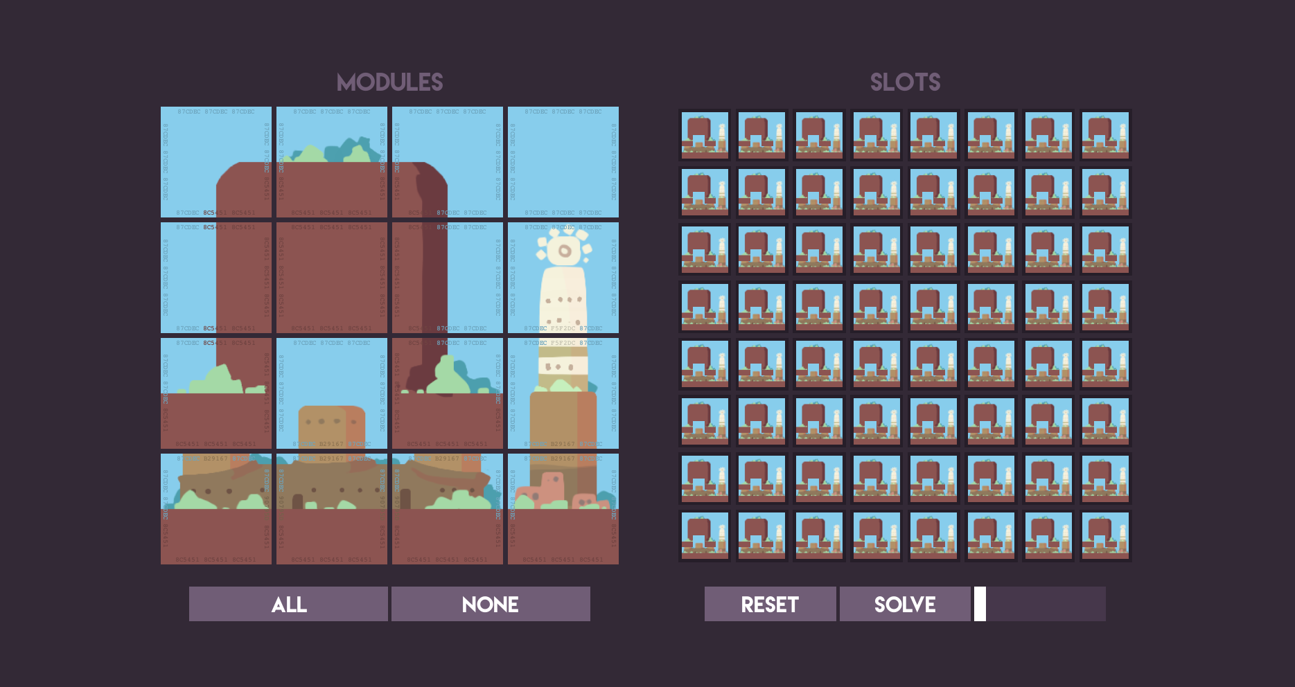 Links de modules, rechts de slots. <d-cite key='StalbergWave'/>
